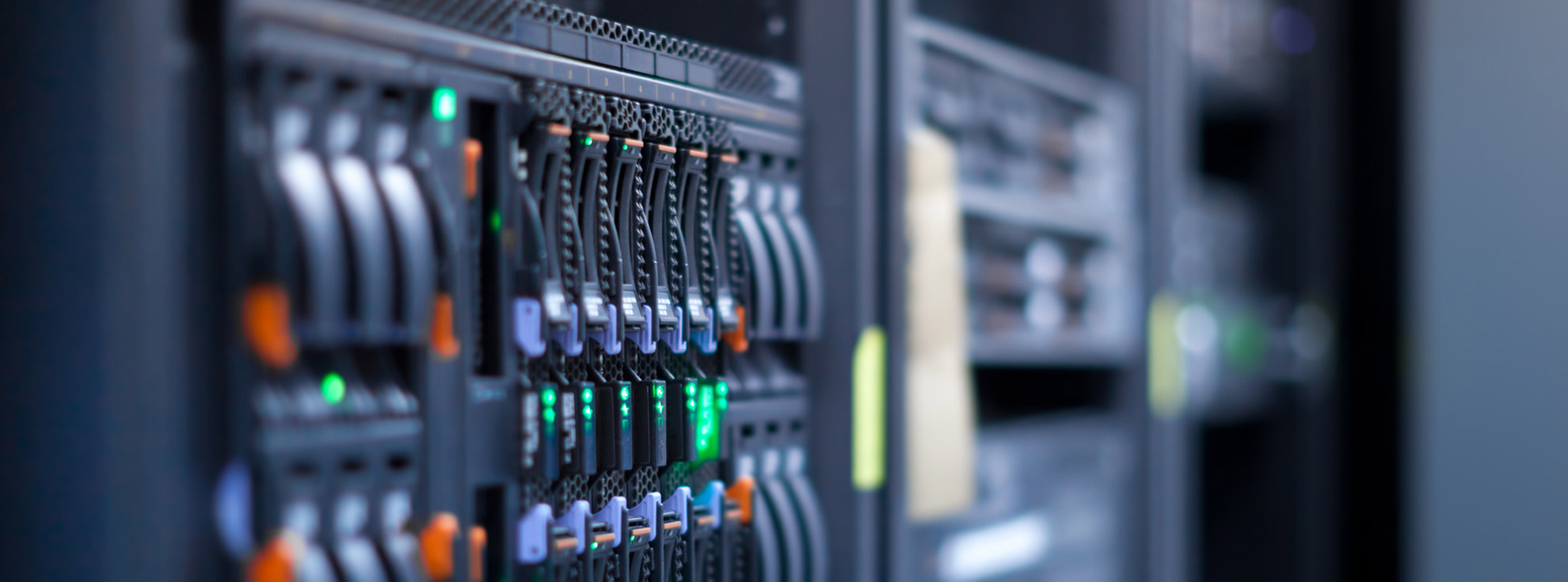 Servers in racks